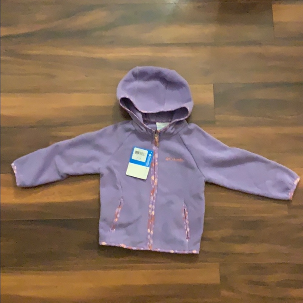 Columbia Youth Zip Up Hoodies in Purple